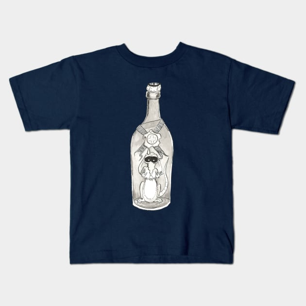 Jean-Eudes in a Bottle Kids T-Shirt by Créa'RiBo